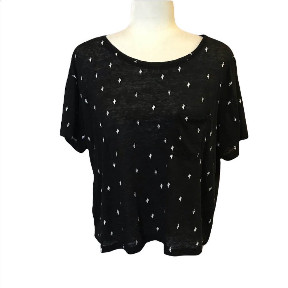 Rails Cactus Print Short Sleeve Blouse. Size Medi… - image 2